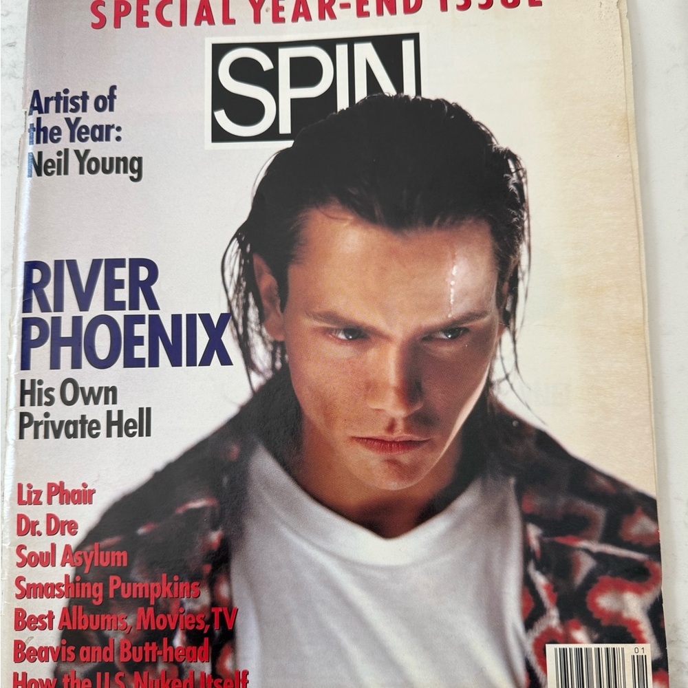 Spin Magazine 1994 River Phoenix, Neil Young
